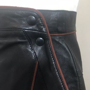 Vintage Escada Leather Pencil Skirt